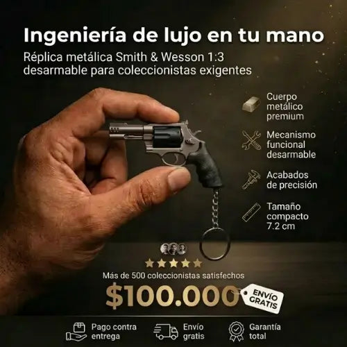 Llavero coleccionable S&W Heritage Series - Réplica de Revólver en Miniatura Escala 1:3