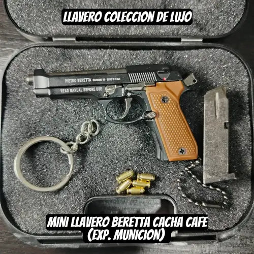Mini llavero Beretta Cachas Cafe (EXP. MUNICION) - Escala 1:3