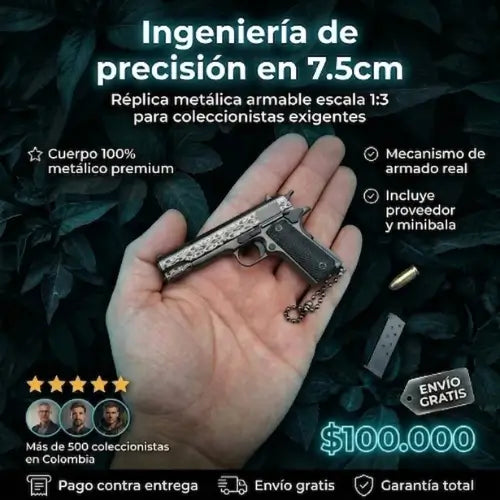 Llavero tipo Colt 1911 "Heritage Edition" - Coleccionismo de Precisión 1:3