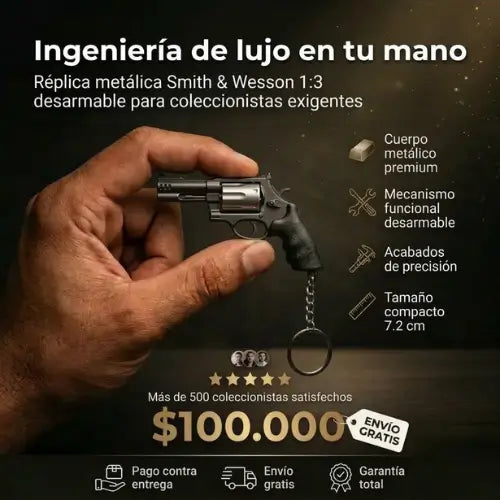 Llavero coleccionable S&W Heritage Series - Réplica de Revólver en Miniatura Escala 1:3