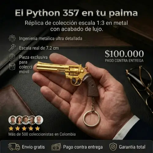 Llavero Coleccionable Python 357 - Réplica de Colección Escala 1:3