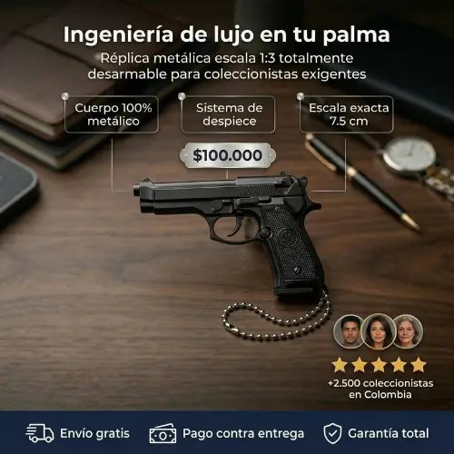 Llavero Coleccionable Beretta 92FS - Colección Escala 1:3