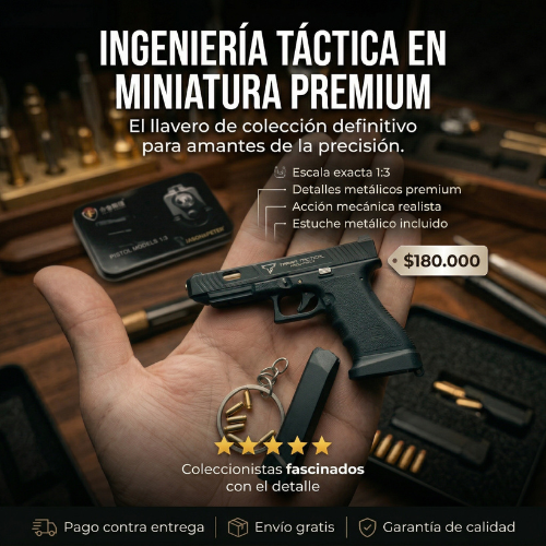 Llavero tipo Glock Special 34 Coleccionable  (EXP. MUN) -coleccionismo Mecánico a escala 1:3