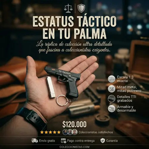 Llavero de Coleccion Glock Tactical - Edición Especial Escala 1:3