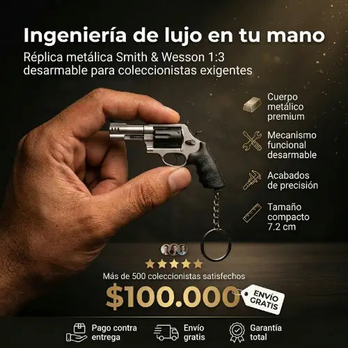 Llavero coleccionable S&W Heritage Series - Réplica de Revólver en Miniatura Escala 1:3